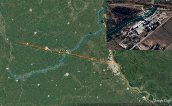 Fig. 7: Planos del molino diseñados por Thomas en los cuales pueden observarse el estilo arquitectónico y la tecnología hidráulica a implementar (Gentileza de Martín Perisset, Biblioteca Popular Centro 3, Carcarañá, Santa Fe).