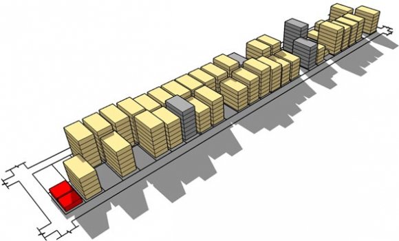 Figure 19: Requisite side setbacks maintained according to FAR between newly built high rise buildings blocks, Block-4, Dhanmondi