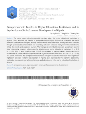  Entrepreneurship Benefits In Higher Educational Institutions