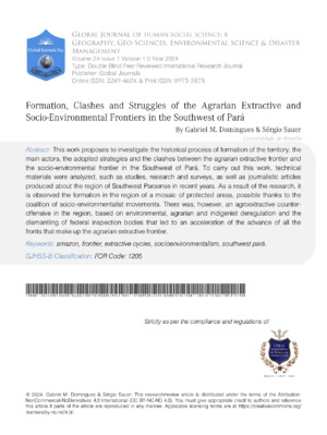 Formation, Clashes and Struggles of the Agrarian Extractive