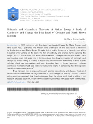  Rhizomic and Mycorrhizal Networks of African Jewry