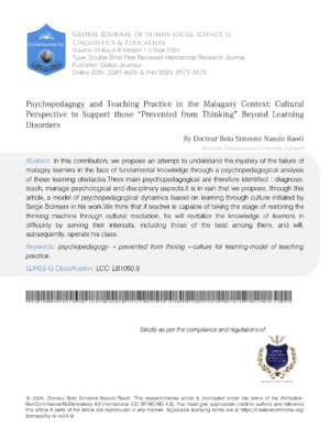  Psychopedagogy and Teaching Practice