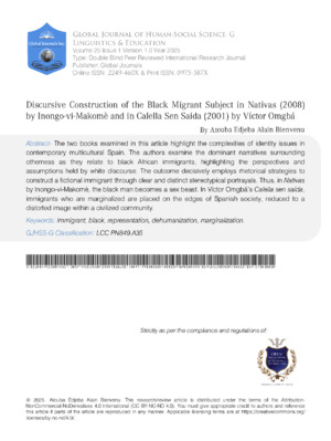 Discursive Construction of the Black Migrant