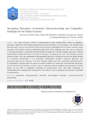  Navigating Disruption: Sustainable