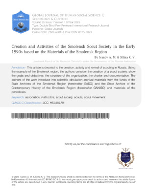 Creation and Activities of the Smolensk