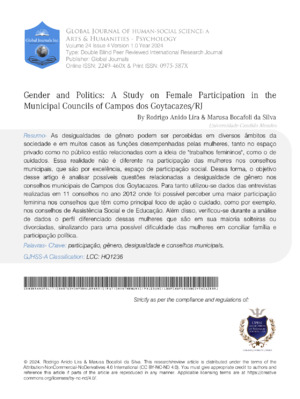  Gender and Politics: A Study on Female Participation