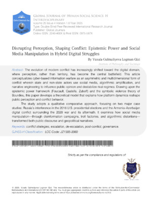  Disrupting Perception, Shaping Conflict